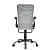 Comet Ergonomic Medium Back Chair in Grey Colour - rear_view
