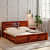 Hideki SHEESHAM WOOD KING SIZE BED WITH BOX STORAGE - photo