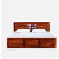 Hideki SHEESHAM WOOD KING SIZE BED WITH BOX STORAGE - front_view