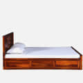 Hideki SHEESHAM WOOD KING SIZE BED WITH BOX STORAGE - right_view