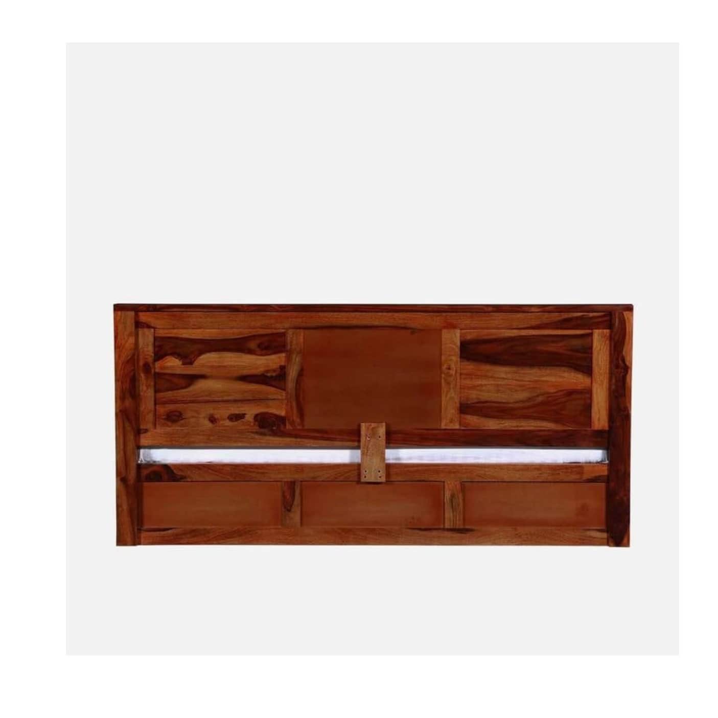 Persia Sheesham Wood Queen Size Bed - rear_view
