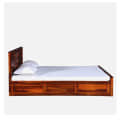 Persia Sheesham Wood Queen Size Bed - left_view