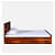 Persia Sheesham Wood Queen Size Bed - left_view