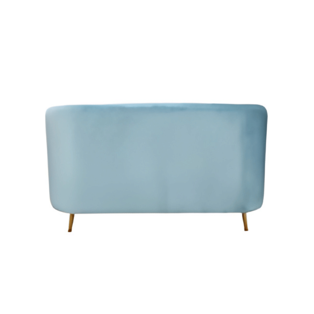 Nara Velvet Sofa in Sky Blue Color