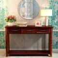 Abbey Sheesham Wood Console Table - photo