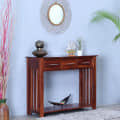 Abbey Sheesham Wood Console Table - front_view