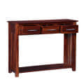 Abbey Sheesham Wood Console Table - rear_view