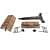 Solid Wood & Iron Hammock, Jhula, Cradle for Home Decor Adjustable - rear_view