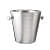 Hammered Ridge Stainless Steel Champagne Bucket - rear_view