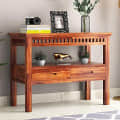 Alex Sheesham Wood Console Table - photo