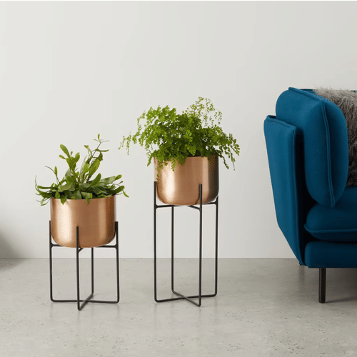 Leonardo Copper Planter Pot with Stand