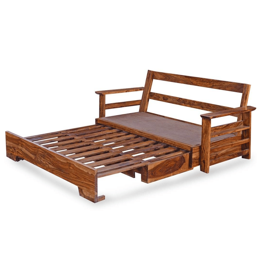 Hamilton Wooden Sofa Cum Bed - left_view