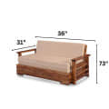 Hamilton Wooden Sofa Cum Bed - right_view
