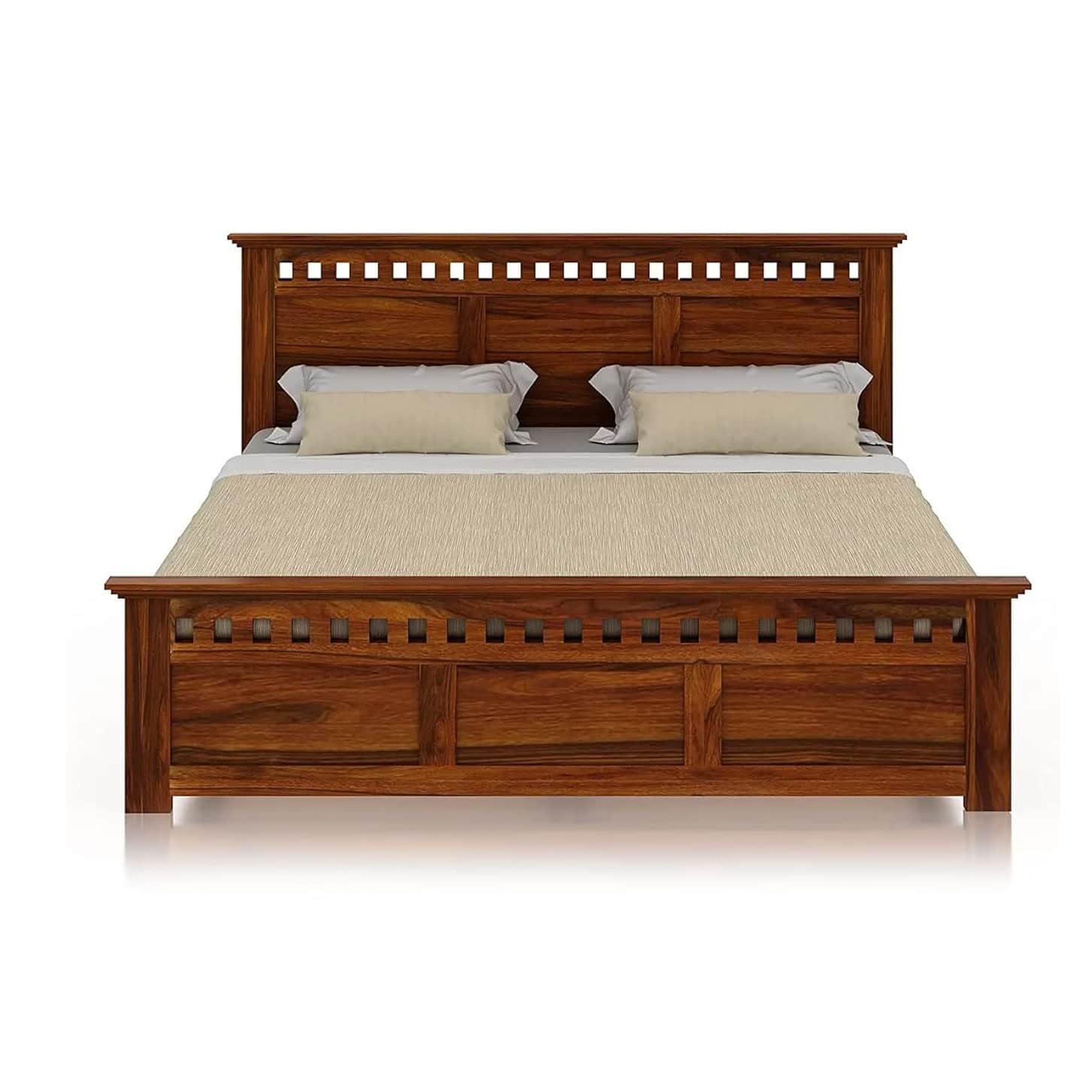 Jacklin Queen Size Bed - Without Storage - front_view