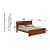 Jacklin King Size Bed - Without Storage (Natural Finish) - top_view
