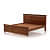 Jacklin King Size Bed - Without Storage (Natural Finish) - left_view