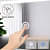 LED Octagon  Wall Mirror in Yellow Colour - rear_view