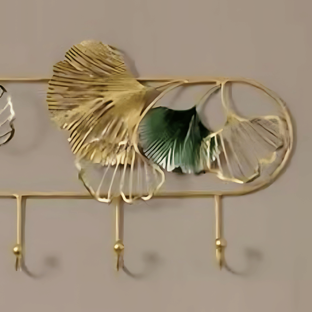 Flower Iron Wall Hanging Hook - front_view