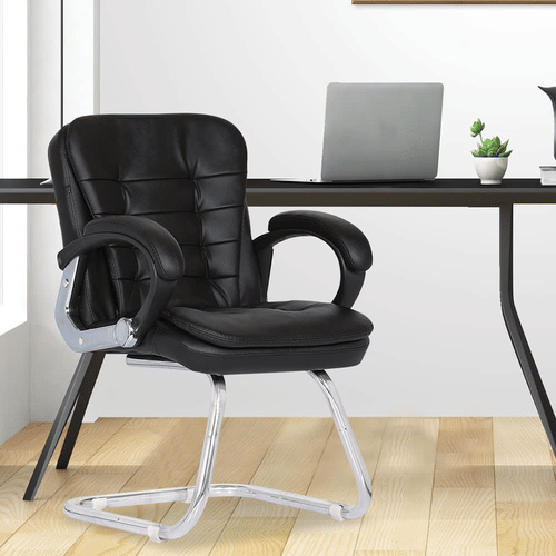 Century Study Chair with Arm (Black)