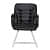 Century Study Chair with Arm (Black) - top_view