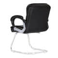 Century Study Chair with Arm (Black) - right_view
