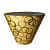 Golden Ring Printed Cone Shade - top_view