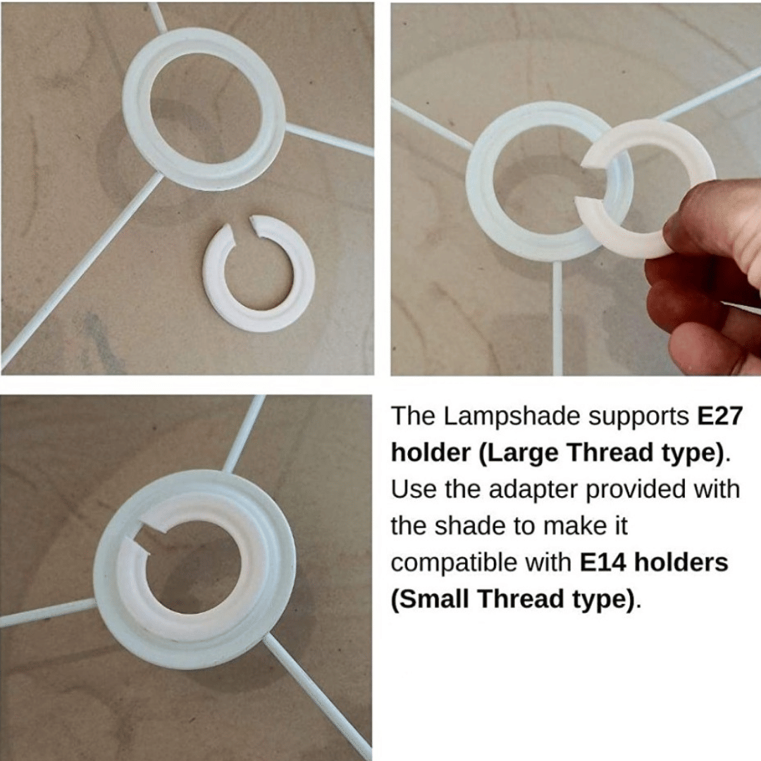 Golden Ring Printed Cone Shade