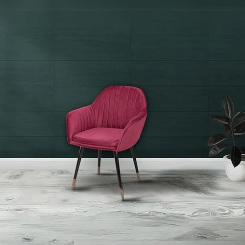 Genoa Fabric Arm Chair (Pink)