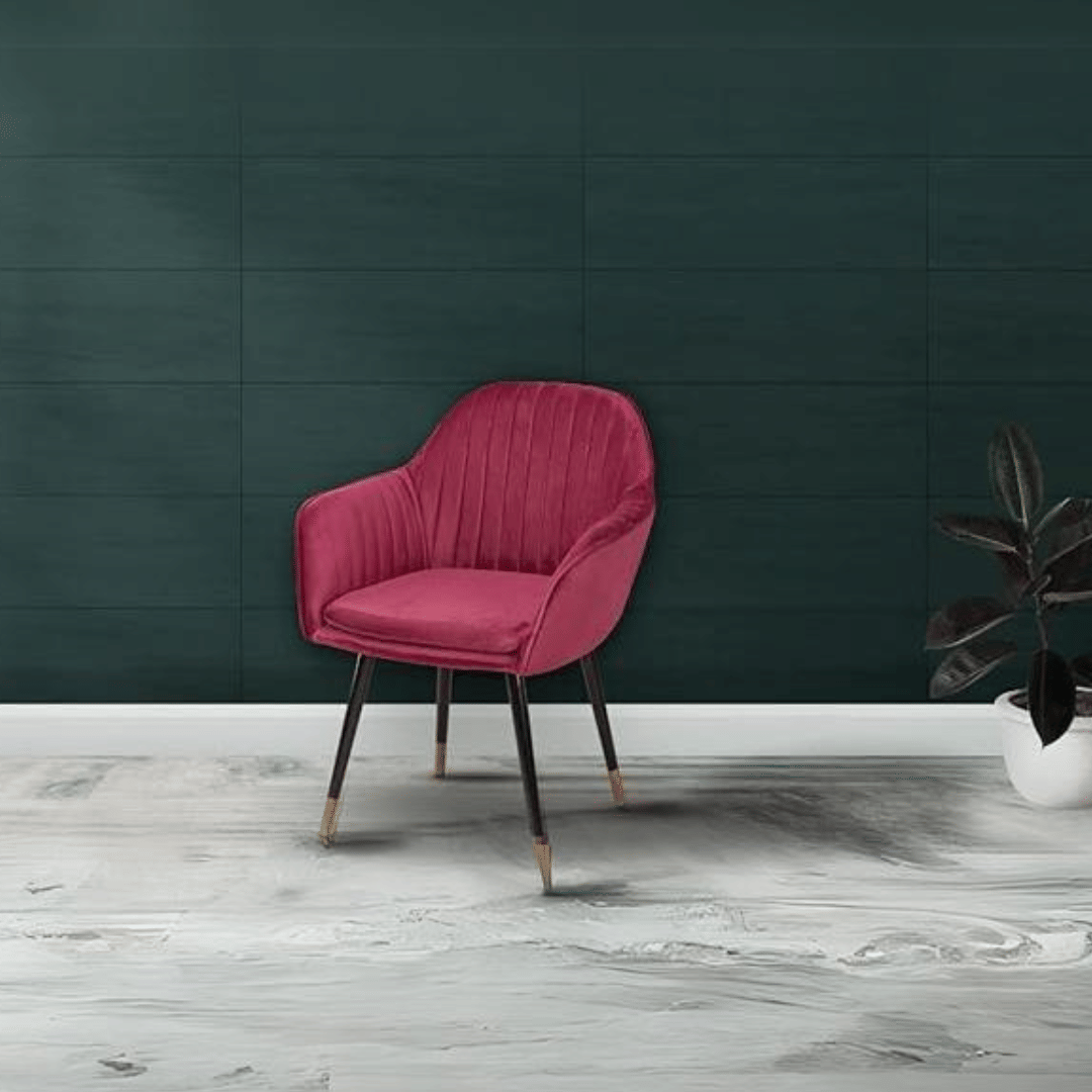 Genoa Fabric Arm Chair (Pink)