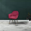 Genoa Fabric Arm Chair (Pink) - photo