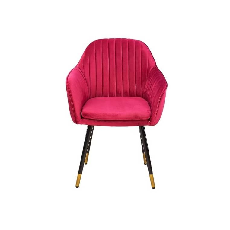 Genoa Fabric Arm Chair (Pink)