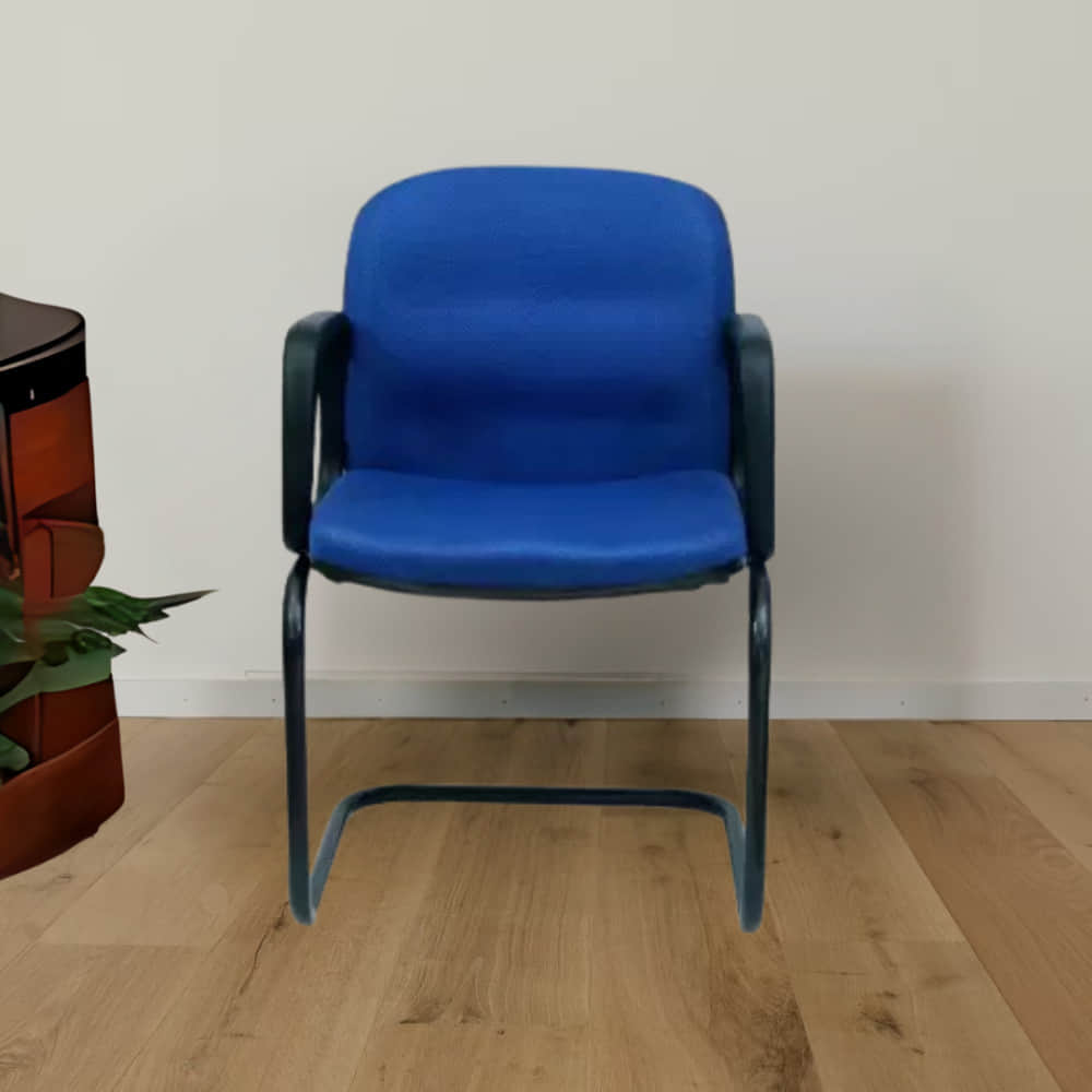 Century Metal Fabric Chair(Blue) - photo