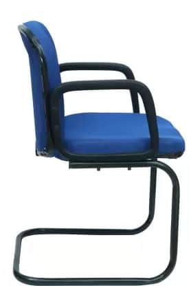 Century Metal Fabric Chair(Blue) - top_view