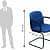 Century Metal Fabric Chair(Blue) - rear_view