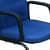Century Metal Fabric Chair(Blue) - left_view