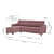 Bingo 5 Seater Fabric Sofa - right_view