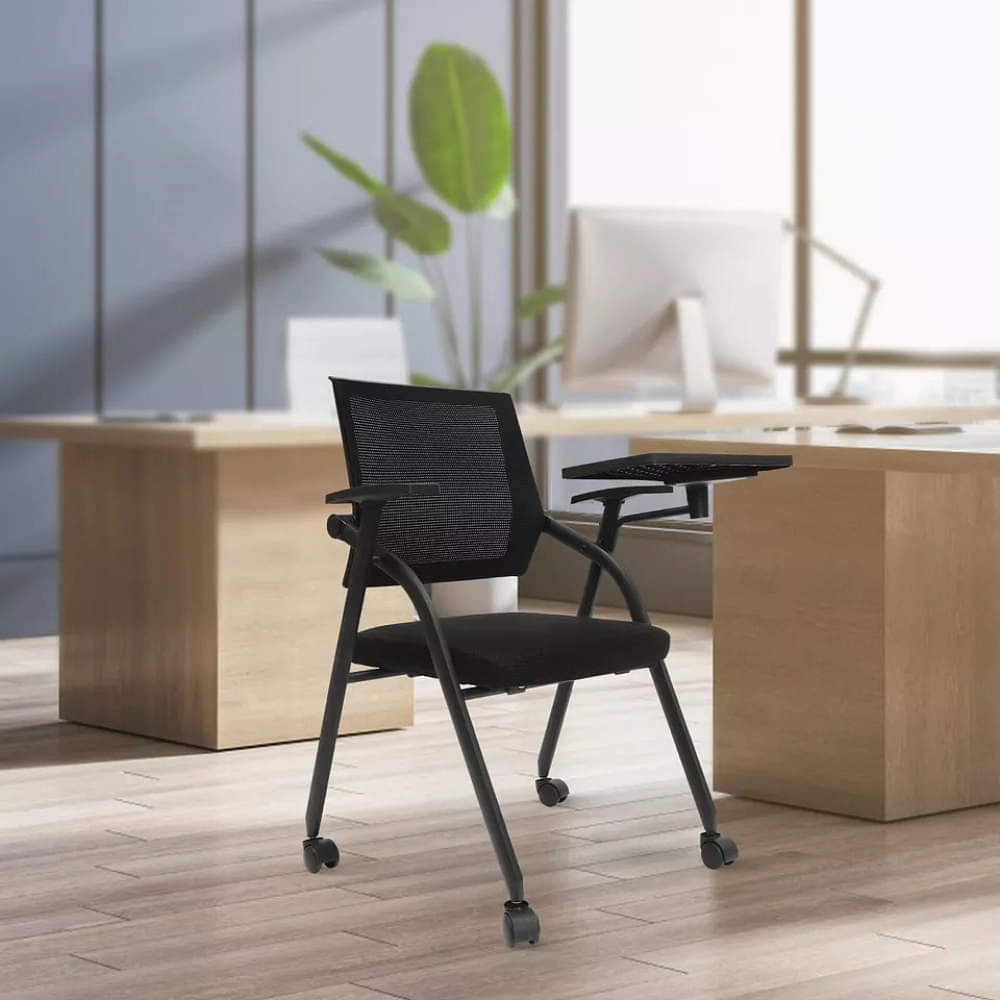 Clint Black Padded Fabric Portable Chairs - photo