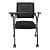 Clint Black Padded Fabric Portable Chairs - front_view