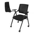 Clint Black Padded Fabric Portable Chairs - left_view