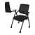 Clint Black Padded Fabric Portable Chairs - left_view