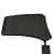 Clint Black Padded Fabric Portable Chairs - bottom_view