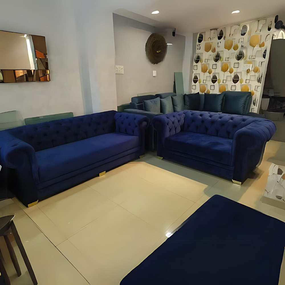Nara Chester Sofa In Blue (3+2) - photo