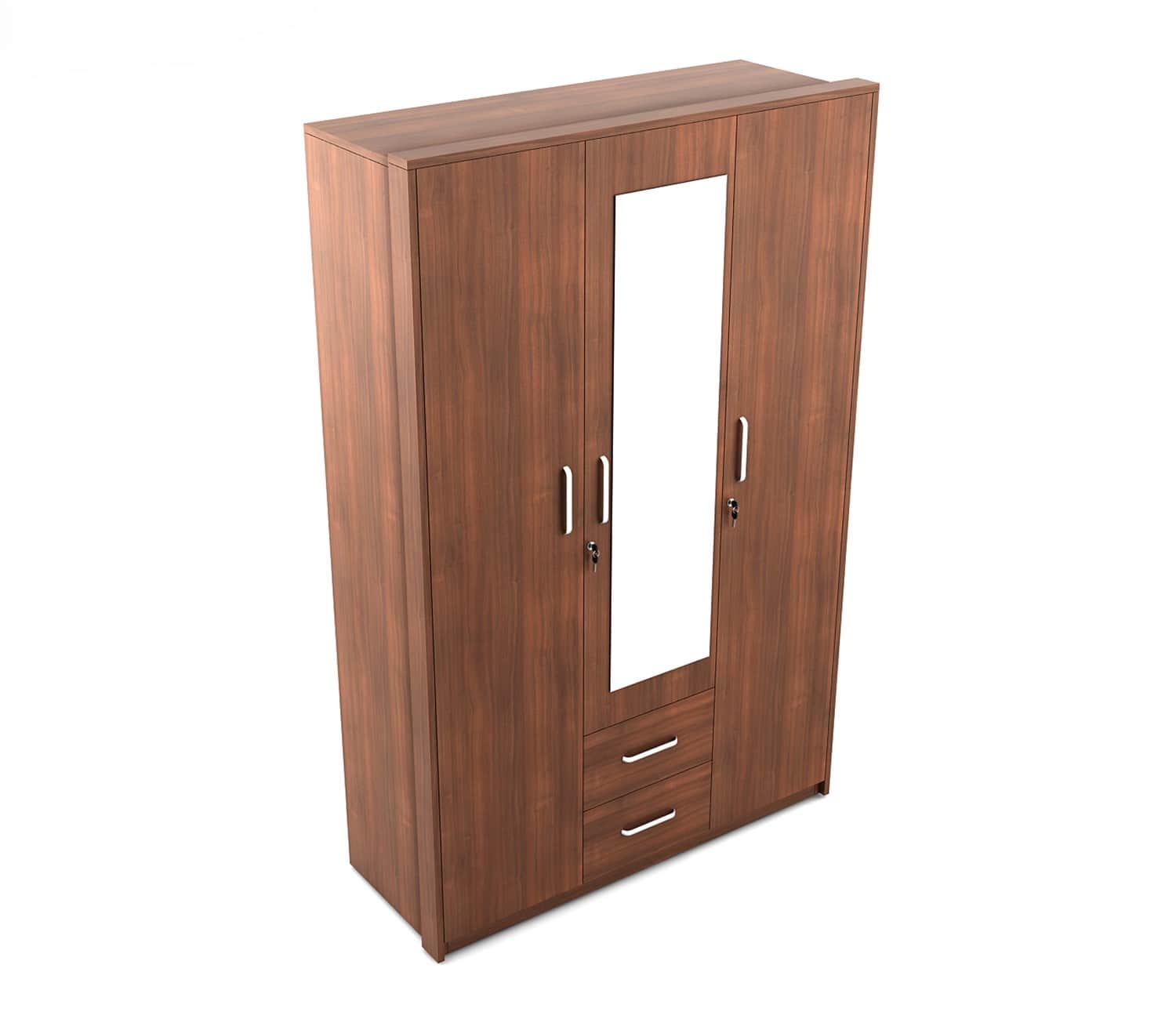 Catalina Engineered Wood 3 Door Wardrobe - bottom_view