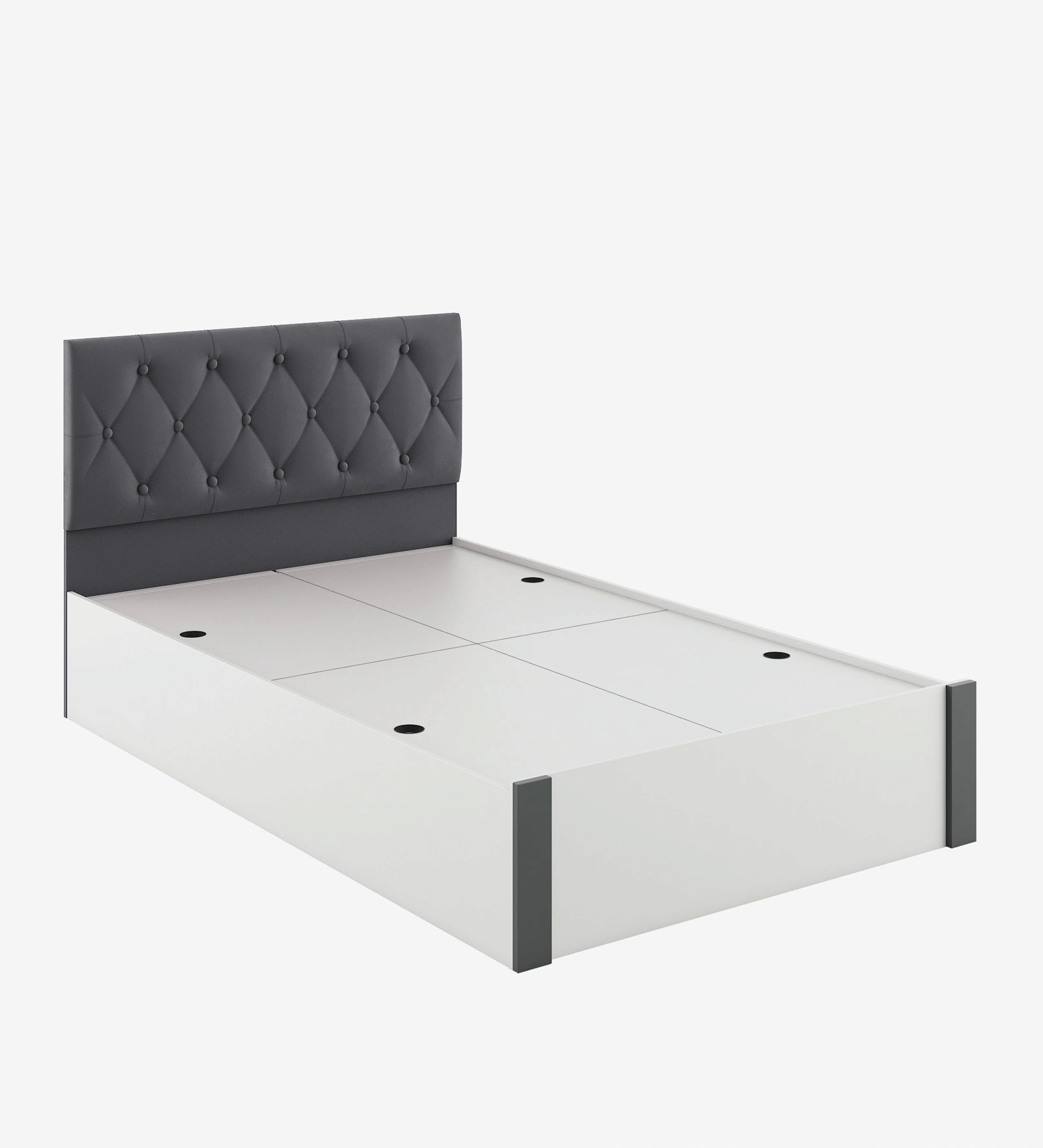 Eva King Size Bed with storage - front_view