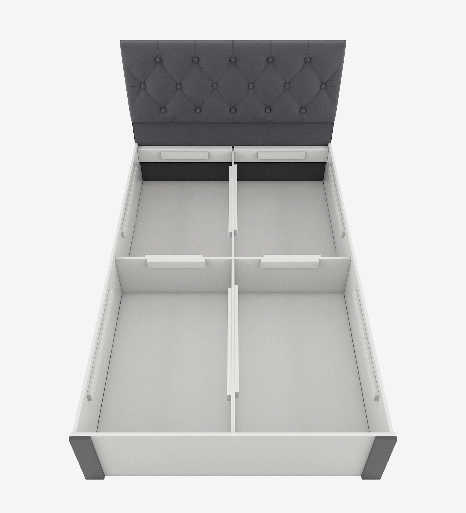Eva King Size Bed with storage - left_view