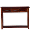 Hana Solid Sheesham Wood Console Table for Living Room - front_view