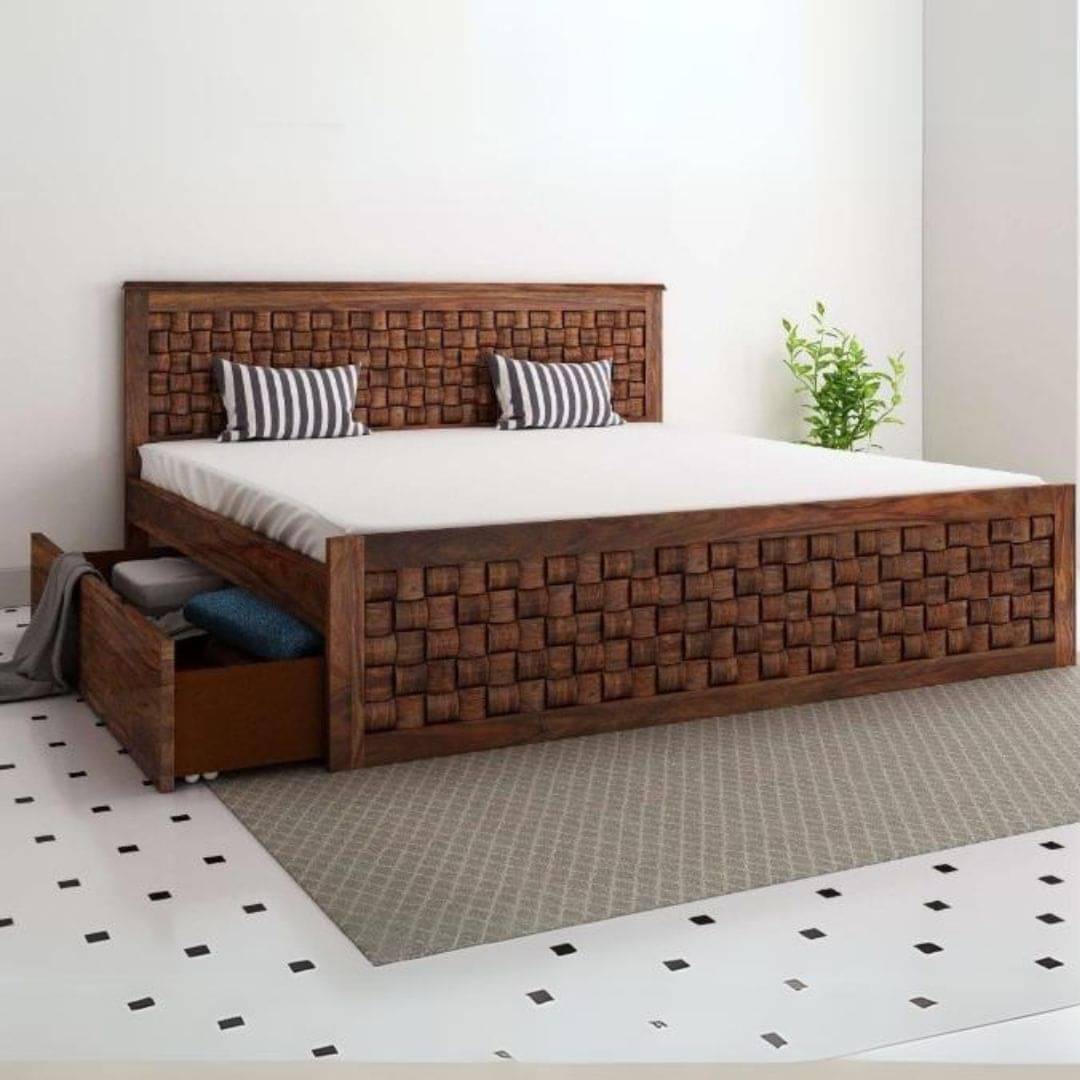Malawi Sheesham Rosewood Wooden King Size Bed
