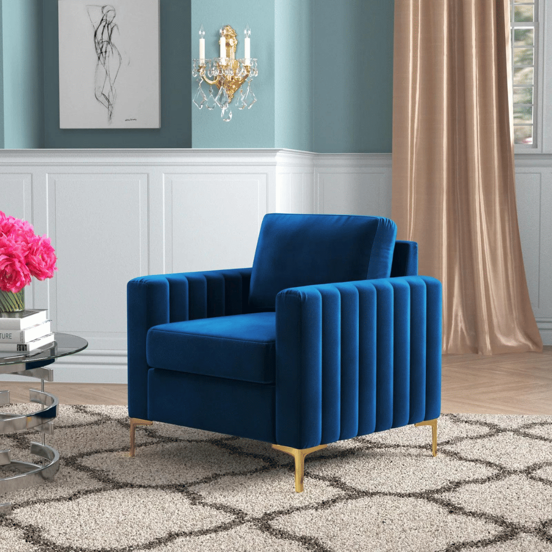 Bristo Upholstered Velvet Club Chair