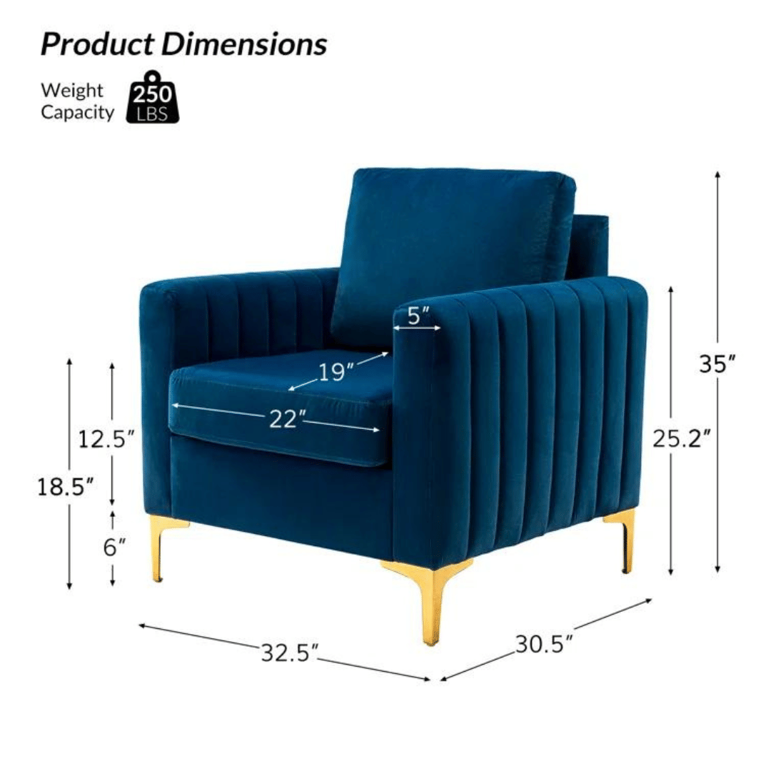 Bristo Upholstered Velvet Club Chair