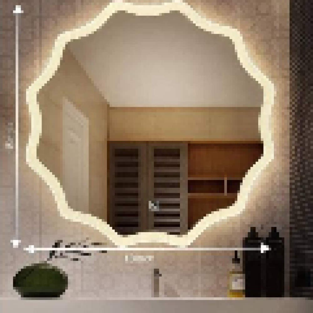 Mounted Glass Led Wall Mirror - photo